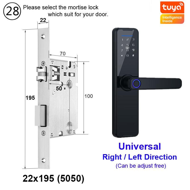 Biometric Fingerprint Door Lock alfamoba