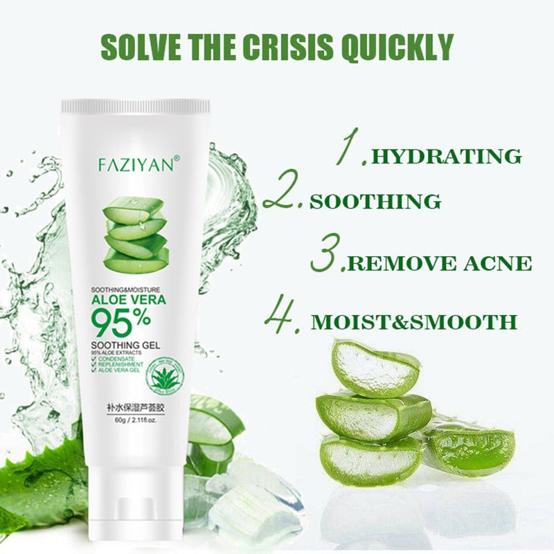 Deep hydration Face Cream Acne Treatment Fade Scars Skincare Aloe Vera Gel Repair After Sunburn Sooth Skin Face Moisturizer 60g alfredo.barrella7