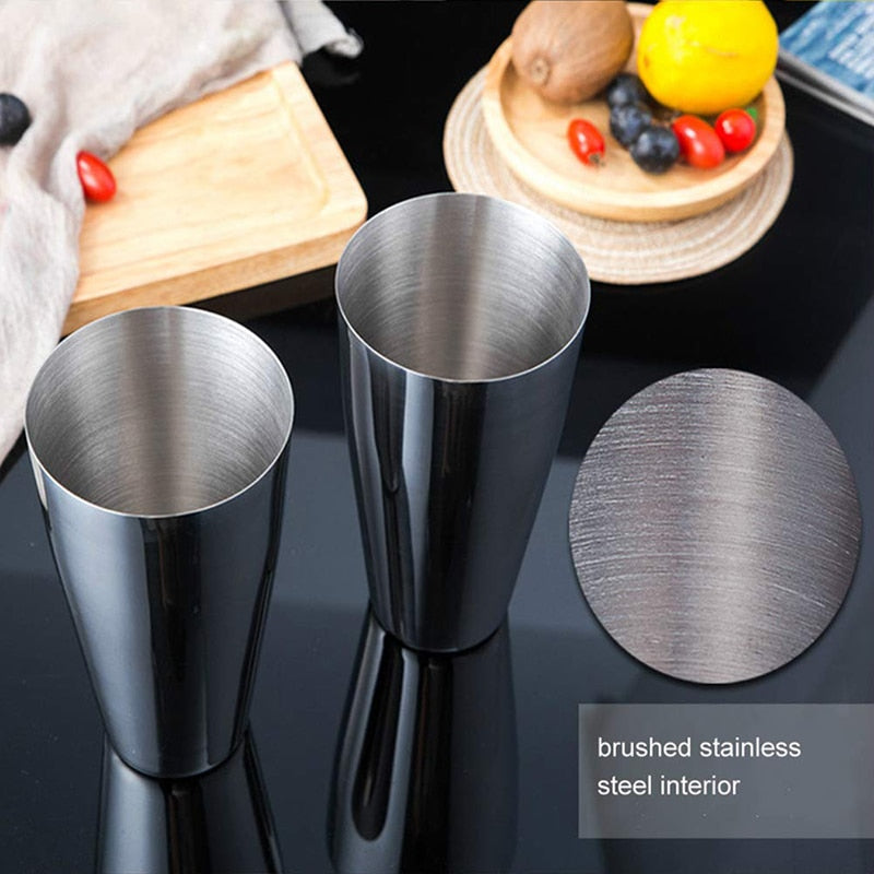 UPORS Boston Shaker Professional Stainless Steel Bartender Wine Cup Cocktail Mixer Martini Cocktail Shaker Bar Set alfamoba