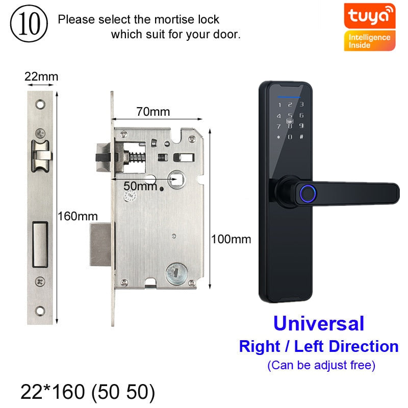 Biometric Fingerprint Door Lock alfamoba