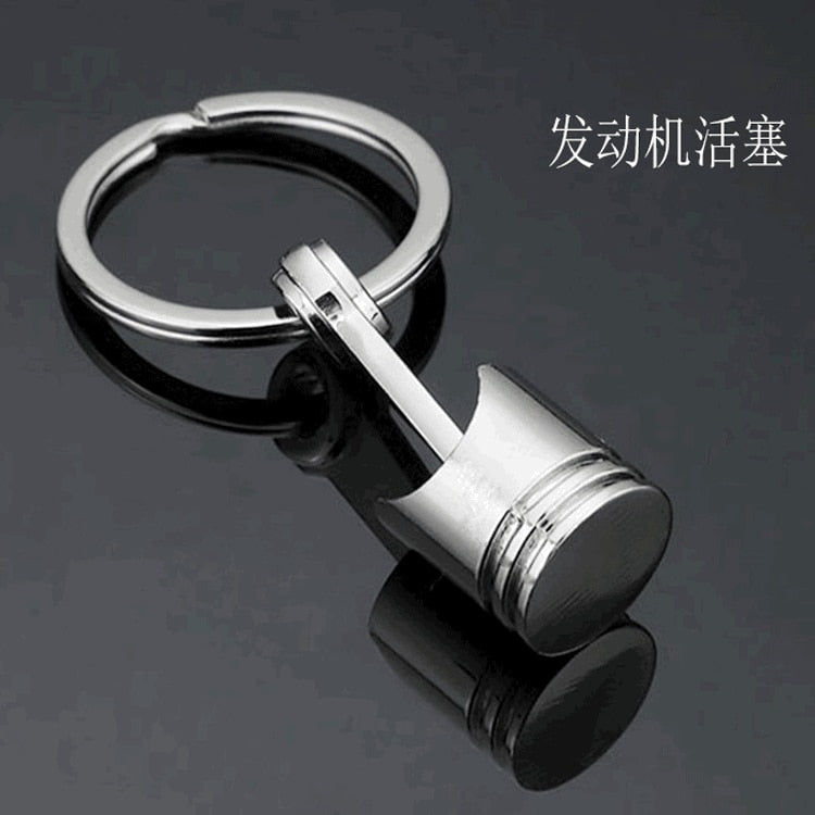 Creative gift car metal keychain turbo gear hub pendant brake disc shock absorber Pendant alfamoba