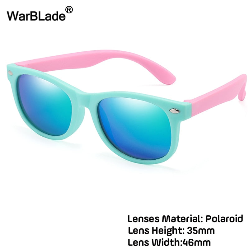 WarBlade New Kids Polarized Sunglasses TR90 Boys Girls Sun Glasses Silicone Safety  Glasses Gift For Children Baby UV400 Eyewear alfamoba