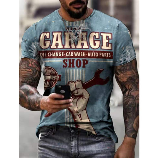 Mens T-shirt Oversized Vintage Short Sleeve Summer New Tshirts Fashion Harajuku Ethnic Letters Print T Shirts Men Camiseta Mujer alfamoba