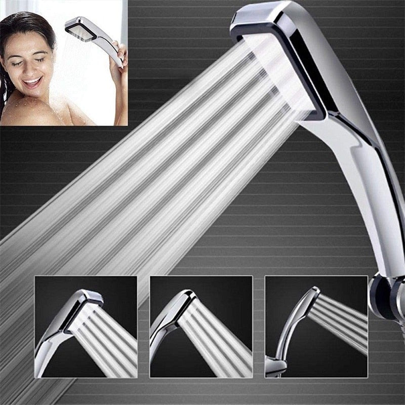 ZhangJi Hot Sale 300 Holes Shower Head Water Saving Flow With Chrome ABS Rain High Pressure spray Nozzle bathroom accessories alfredo.barrella7