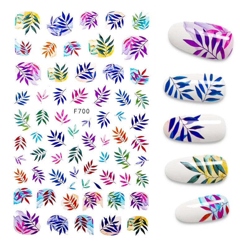 The New 3D Nail Sticker Cool English Letter stickers for nail  Foil Love Heart Design Nails Accessories Fashion Manicure Sticker alfamoba