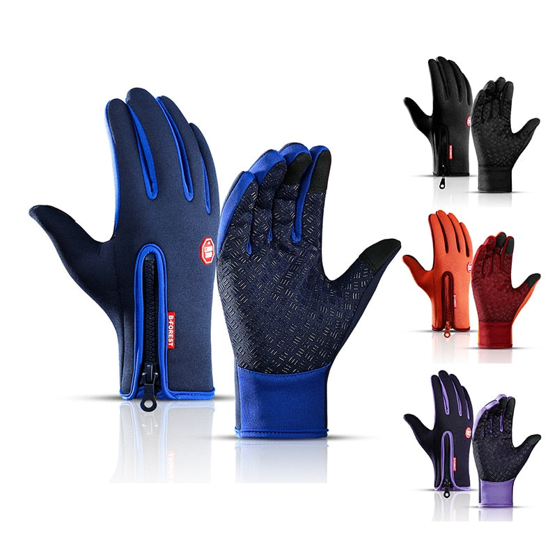 Unisex Touch Screen Winter Gloves Mens Warm Outdoor Cycling Driving Climbing Motorcycle Cold Gloves Waterproof Non-Slip Glove alfamoba