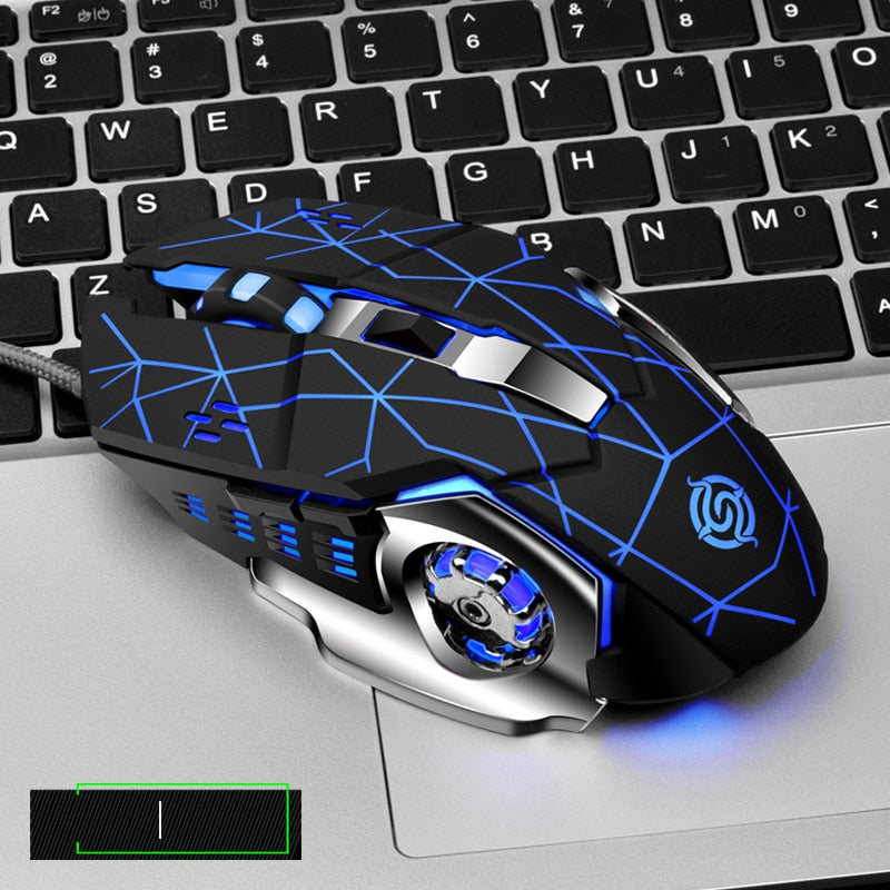 Hot Selling Viper Competition Q5 USB Wired 4 Grades DPI 1200/1600/2400/3200 6 Buttons Online Games Competitive Mouse alfamoba