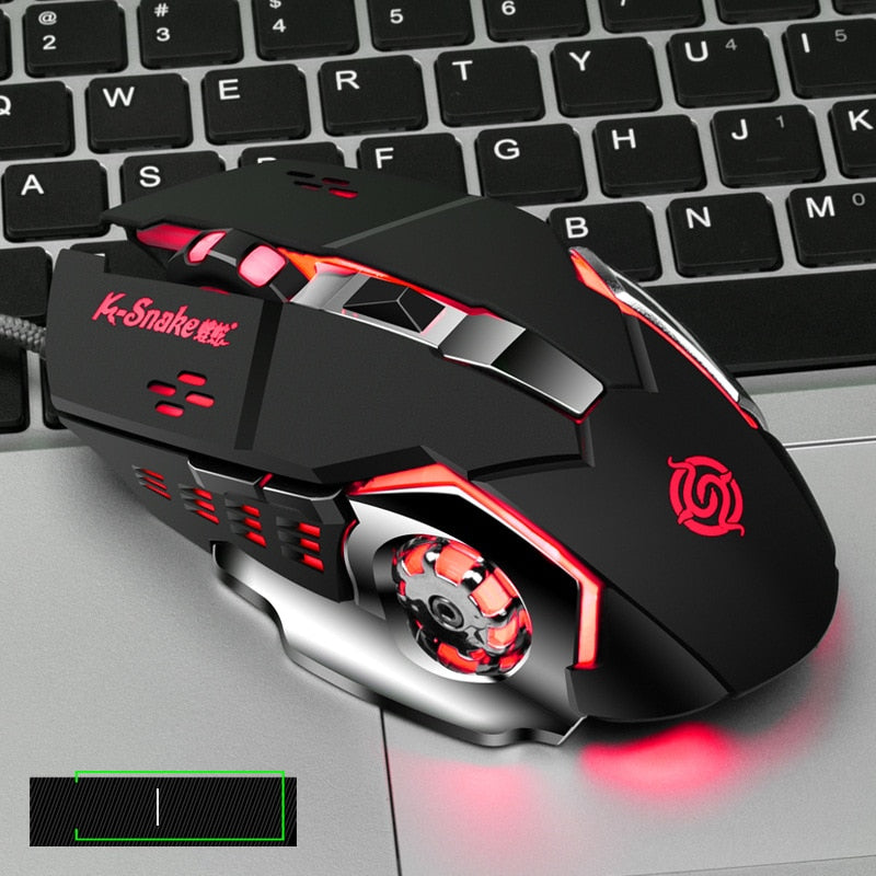 Hot Selling Viper Competition Q5 USB Wired 4 Grades DPI 1200/1600/2400/3200 6 Buttons Online Games Competitive Mouse alfamoba