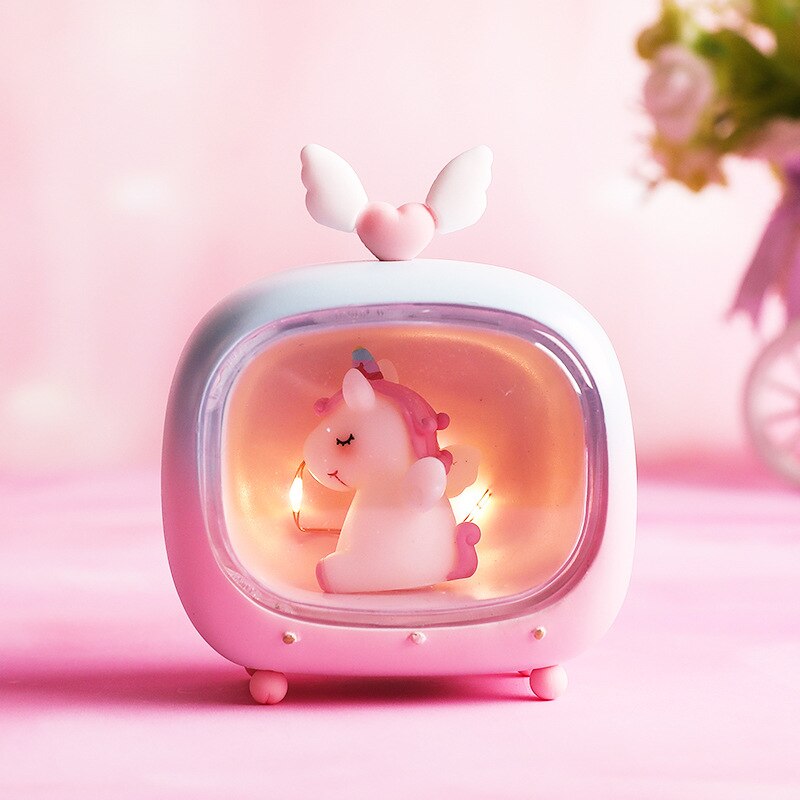 Children's Night Light Child Led Lights Bedroom Decoration Cartoon Unicorn Moon Lamp Child Fairy Lights Cute Kawaii Room Decor alfredo.barrella7