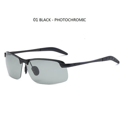 Photochromic Sunglasses Men Polarized Driving Chameleon Glasses Male Change Color Sun Glasses Day Night Vision Driver's Eyewear alfamoba