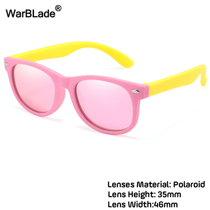 WarBlade New Kids Polarized Sunglasses TR90 Boys Girls Sun Glasses Silicone Safety  Glasses Gift For Children Baby UV400 Eyewear alfamoba