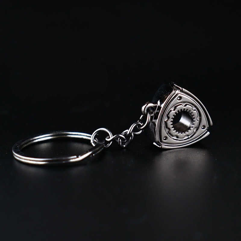 Creative gift car metal keychain turbo gear hub pendant brake disc shock absorber Pendant alfamoba