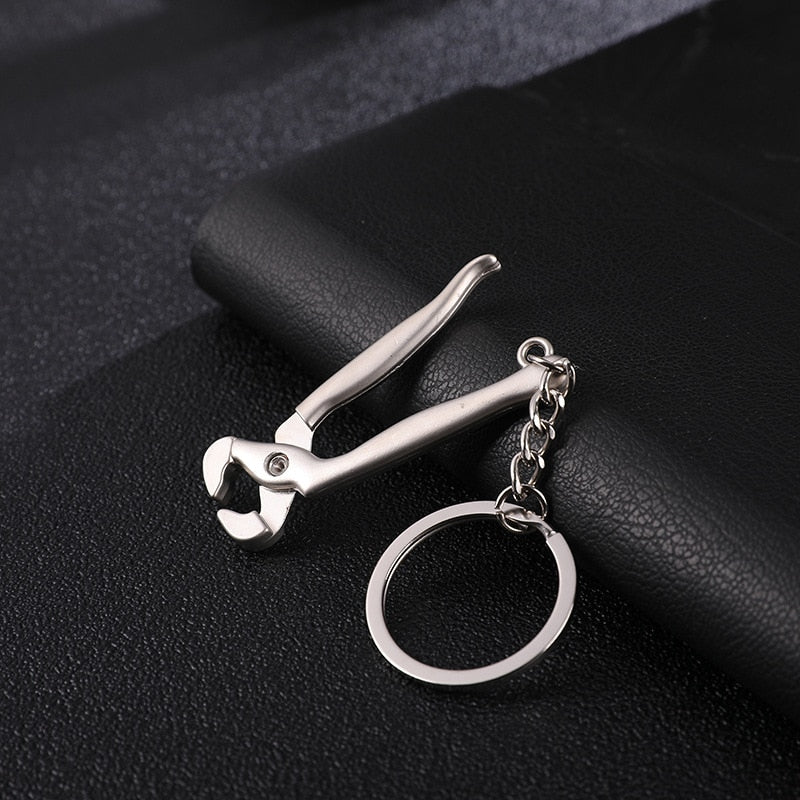 Creative gift car metal keychain turbo gear hub pendant brake disc shock absorber Pendant alfamoba