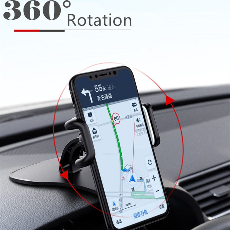 Universal Dashboard Car Phone Holder Easy Clip Mount Stand GPS Display Bracket Car Holder Support For iPhone 8 X Samsung XiaoMi alfamoba