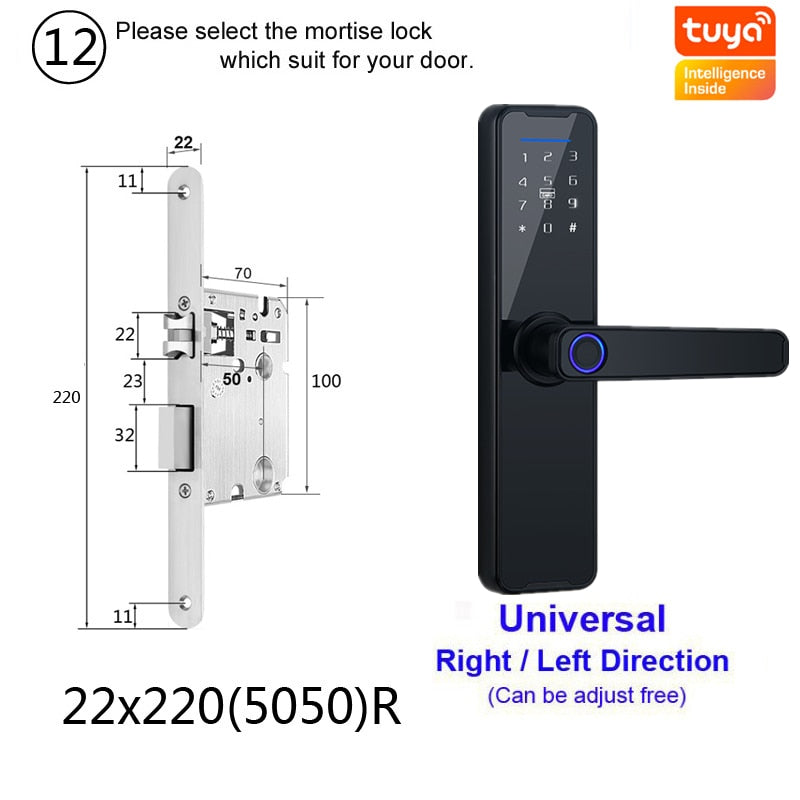 Biometric Fingerprint Door Lock alfamoba