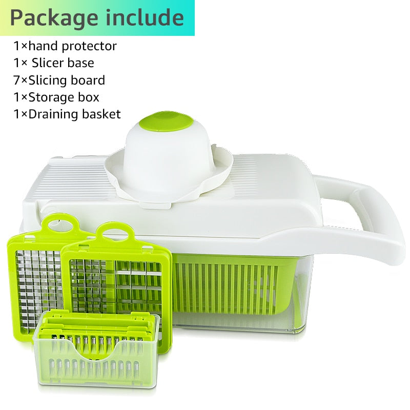 vegetable cutter multifunctional Slicer Fruit  Potato Peeler Carrot Grater Kitchen accessories basket vegetable slicer alfamoba