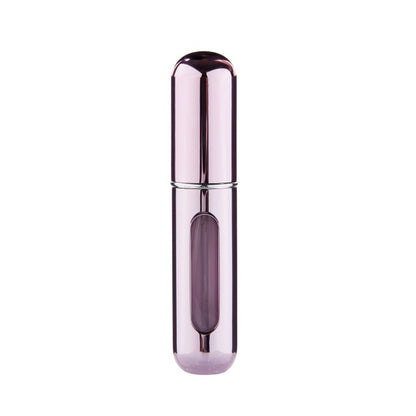 MUB Mini 5ml Refillable Perfume Spray Bottle Aluminum Spray Atomizer Portable Travel Empty Cosmetic Container Perfume Bottle alfamoba