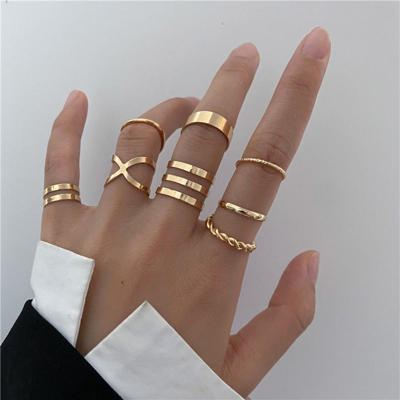 Trendy Gold Butterfly Rings For Women Men Lover Couple Rings Set Friendship Engagement Wedding Open Rings 2021 Jewelry alfamoba