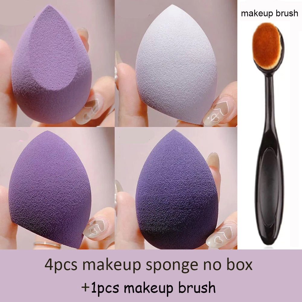 Sponge for Makeup Beauty Blender with Box Foundation Powder Blush Make up Tool Beauty Egg 1/4pc XISHOW Makeup Sponge Blender alfamoba