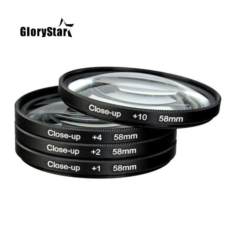 Macro Close Up Lens Filter +1+2+4+10 Filter Kit 46mm 49mm 52mm 55mm 58mm 62mm 67mm 72mm 77mm 82mm For Canon Nikon Sony Cameras alfamoba