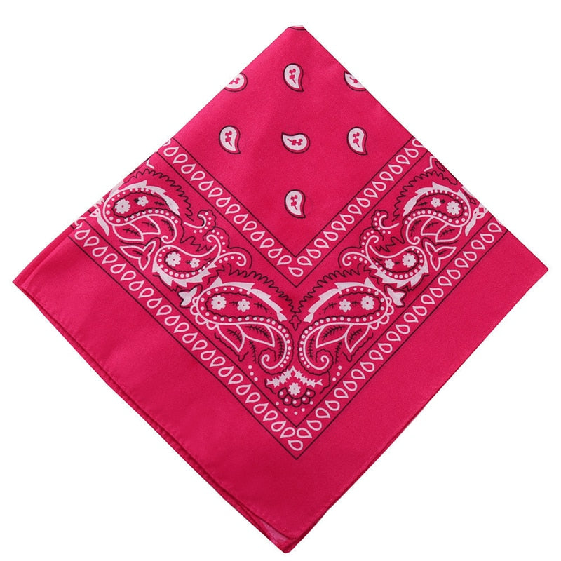 New Bohemian Print Bandana Hair Bands for Women Girls Square Scarf Turban Multifunctional Headband Hair Accessories Headwear alfamoba