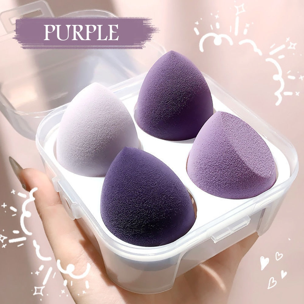 Sponge for Makeup Beauty Blender with Box Foundation Powder Blush Make up Tool Beauty Egg 1/4pc XISHOW Makeup Sponge Blender alfamoba