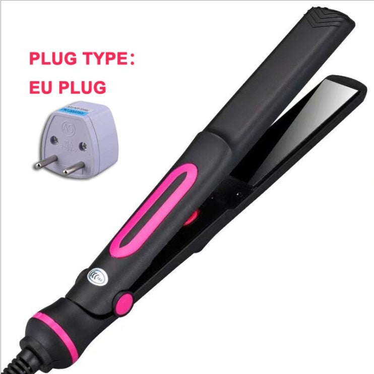 Hair Straightener Temperature Adjustment Tourmaline Ionic Flat Iron Widen Panel Ceramic Heating Plate Salon Styling Tool alfamoba