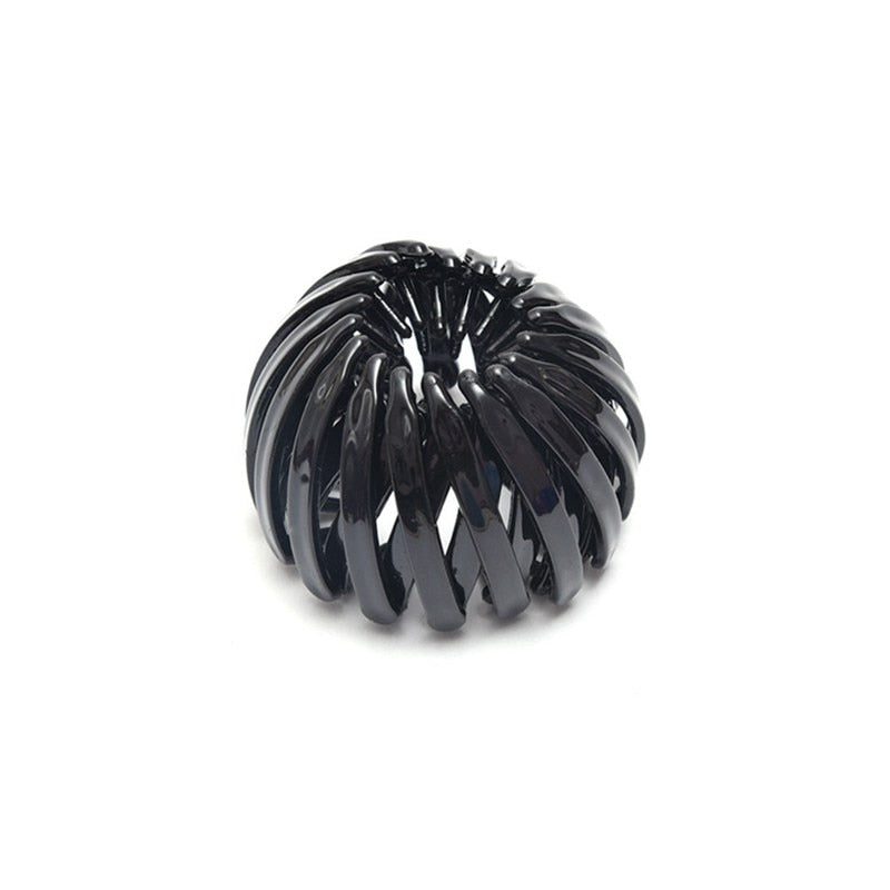 New Fashion Women Bun Hair Claw Horsetail Buckle Hair Clip Bird Nest Expanding Hair Accessories Female Ponytail Hair Accessories alfamoba