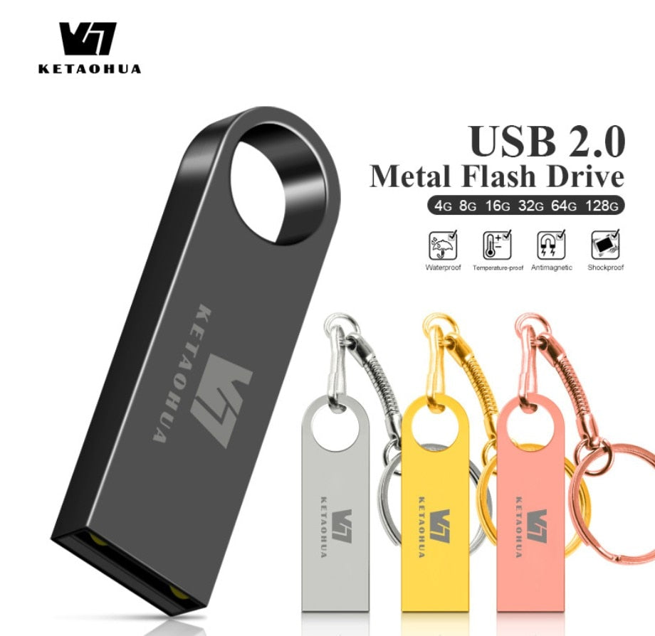 USB 2.0 Creative Metal Gift High Speed 8G 16G  32G 64G USB Drive Read and Write High Speed Transmission alfamoba