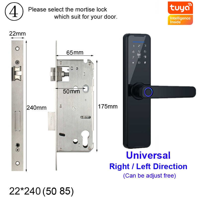 Biometric Fingerprint Door Lock alfamoba