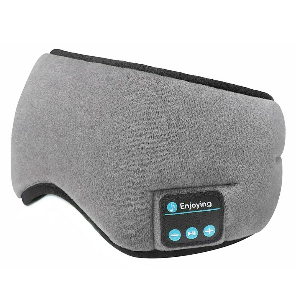 Travel Rest Aid Eye Mask Sleeping Eye Cover Padded Soft Eyes Mask Blindfold Eyepatch Bluetooth Music Eyepatch Relax Beauty Tools alfamoba