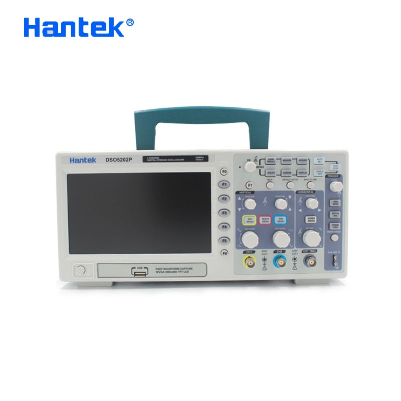 Digital Oscilloscope 200MHz Hantek DSO5202P  bandwidth 2 Channels PC USB LCD Portable Osciloscopio Portatil Electrical Tools alfamoba