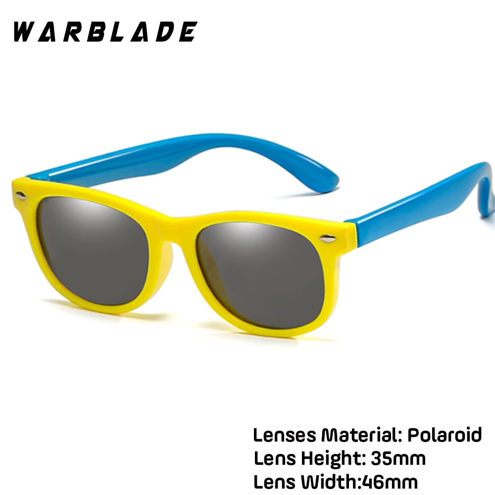 WarBlade New Kids Polarized Sunglasses TR90 Boys Girls Sun Glasses Silicone Safety  Glasses Gift For Children Baby UV400 Eyewear alfamoba