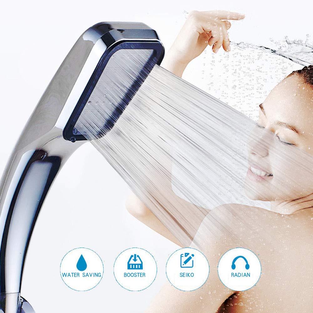 ZhangJi Hot Sale 300 Holes Shower Head Water Saving Flow With Chrome ABS Rain High Pressure spray Nozzle bathroom accessories alfredo.barrella7