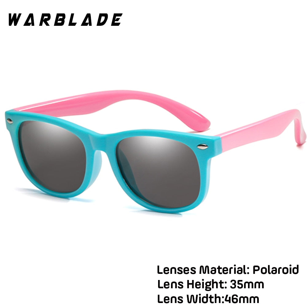 WarBlade New Kids Polarized Sunglasses TR90 Boys Girls Sun Glasses Silicone Safety  Glasses Gift For Children Baby UV400 Eyewear alfamoba