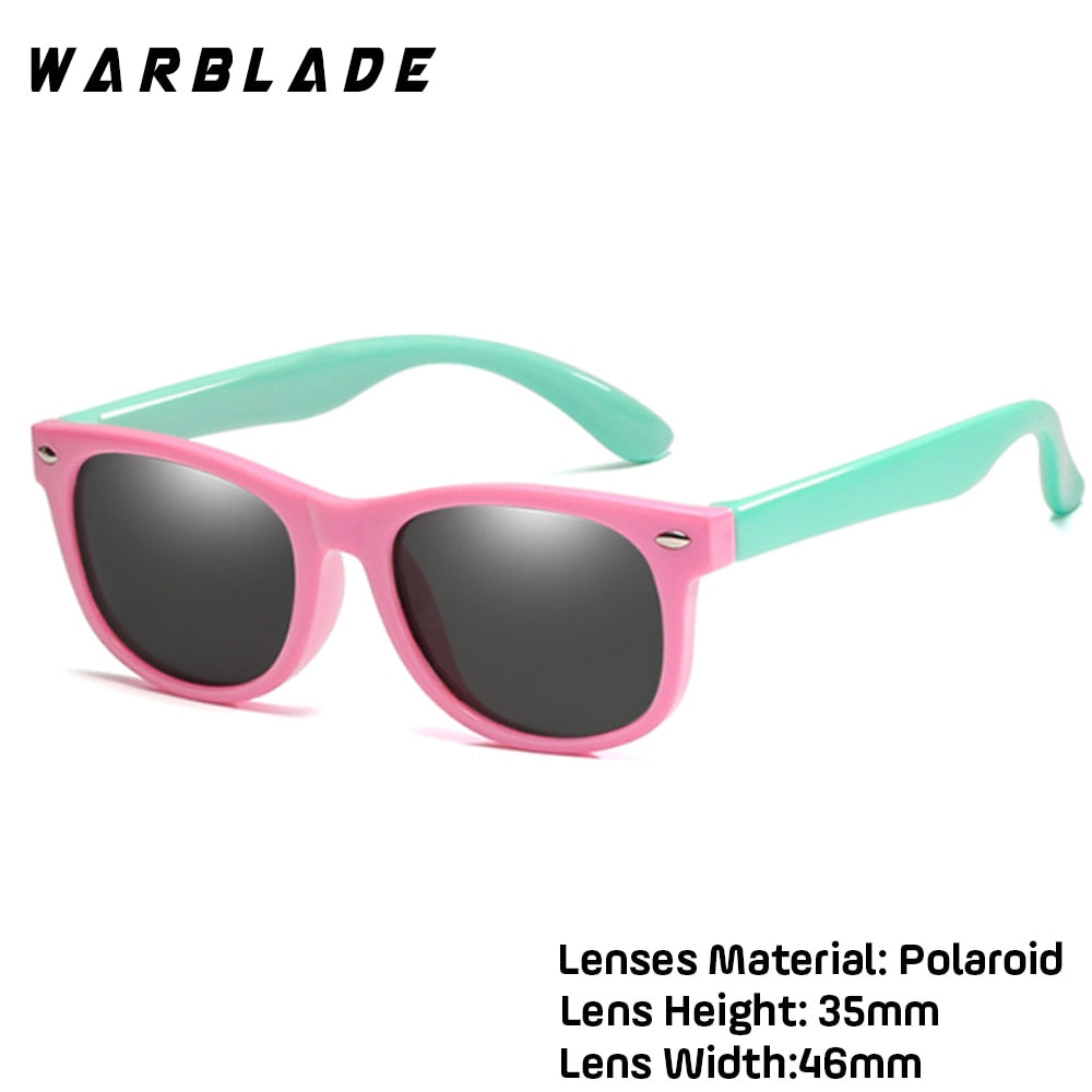 WarBlade New Kids Polarized Sunglasses TR90 Boys Girls Sun Glasses Silicone Safety  Glasses Gift For Children Baby UV400 Eyewear alfamoba