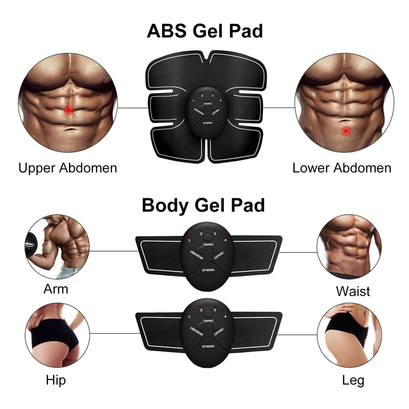 Electric Wireless Muscle Stimulator, Ems, Buttocks, Hips, Trainer, Abdomen, ABS, Stimulator, Fitness, Body Slimming Massager alfamoba