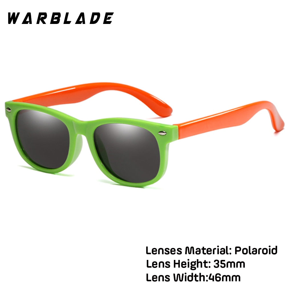 WarBlade New Kids Polarized Sunglasses TR90 Boys Girls Sun Glasses Silicone Safety  Glasses Gift For Children Baby UV400 Eyewear alfamoba