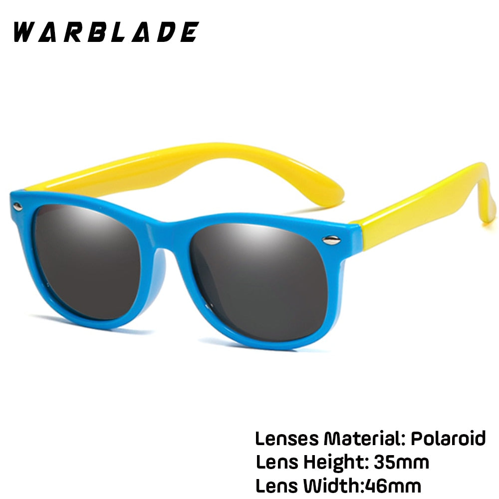 WarBlade New Kids Polarized Sunglasses TR90 Boys Girls Sun Glasses Silicone Safety  Glasses Gift For Children Baby UV400 Eyewear alfamoba