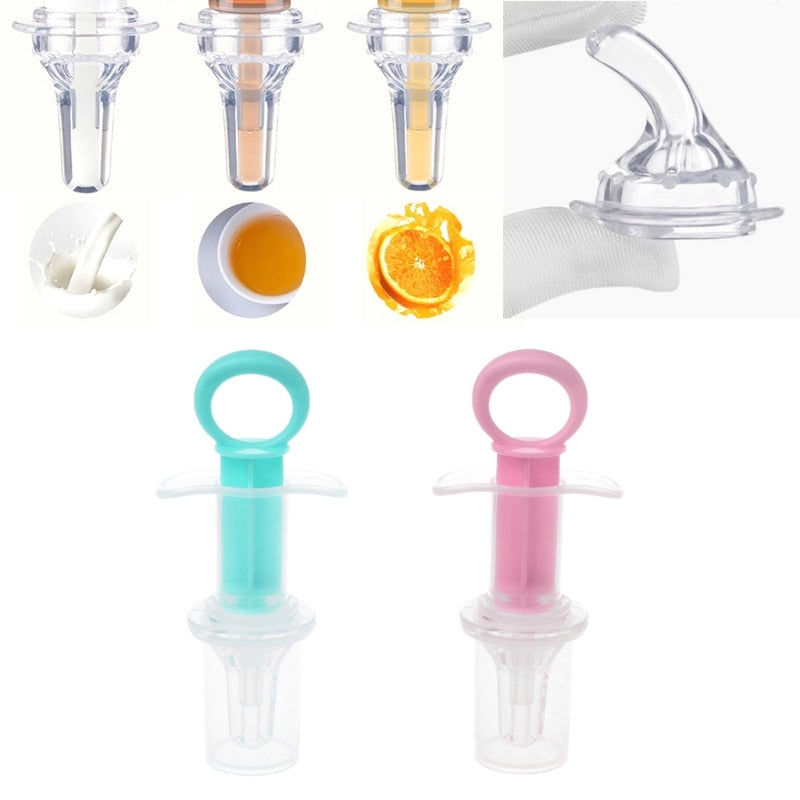 Baby kids smart medicine dispenser Needle Feeder Squeeze Medicine Dropper Dispenser Pacifier Feeding Utensils baby accessories alfamoba