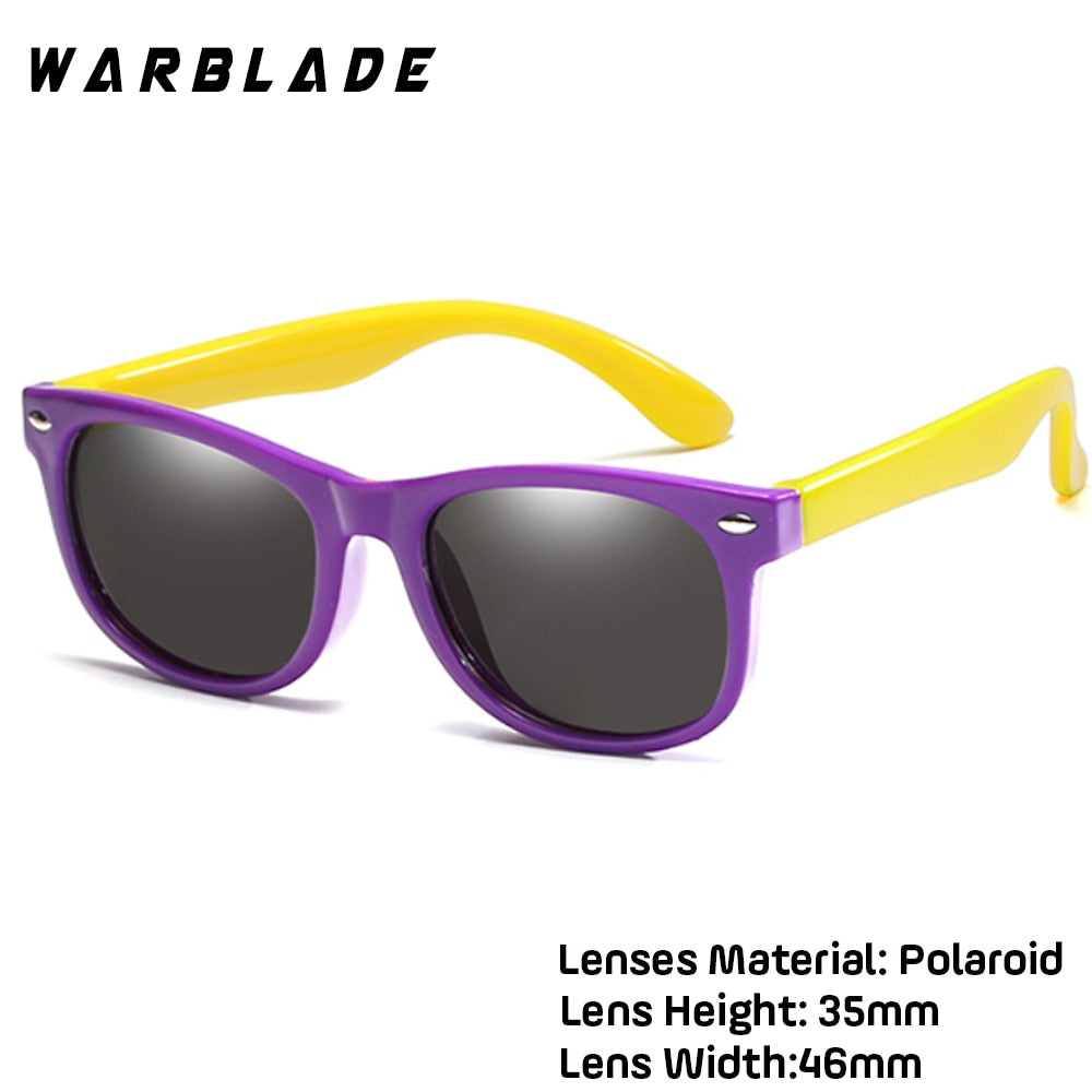 WarBlade New Kids Polarized Sunglasses TR90 Boys Girls Sun Glasses Silicone Safety  Glasses Gift For Children Baby UV400 Eyewear alfamoba