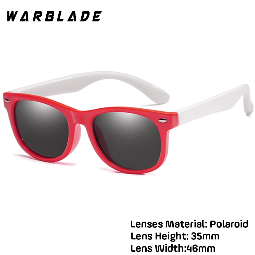 WarBlade New Kids Polarized Sunglasses TR90 Boys Girls Sun Glasses Silicone Safety  Glasses Gift For Children Baby UV400 Eyewear alfamoba