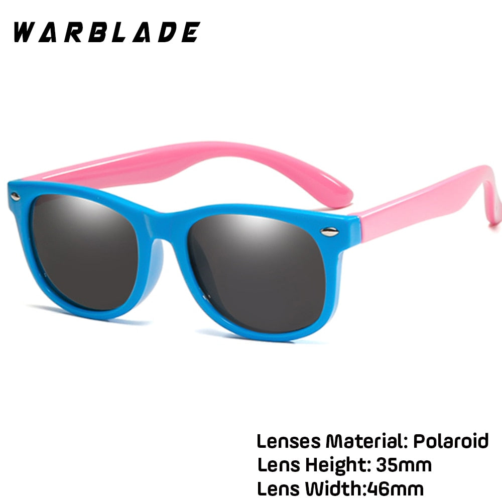 WarBlade New Kids Polarized Sunglasses TR90 Boys Girls Sun Glasses Silicone Safety  Glasses Gift For Children Baby UV400 Eyewear alfamoba