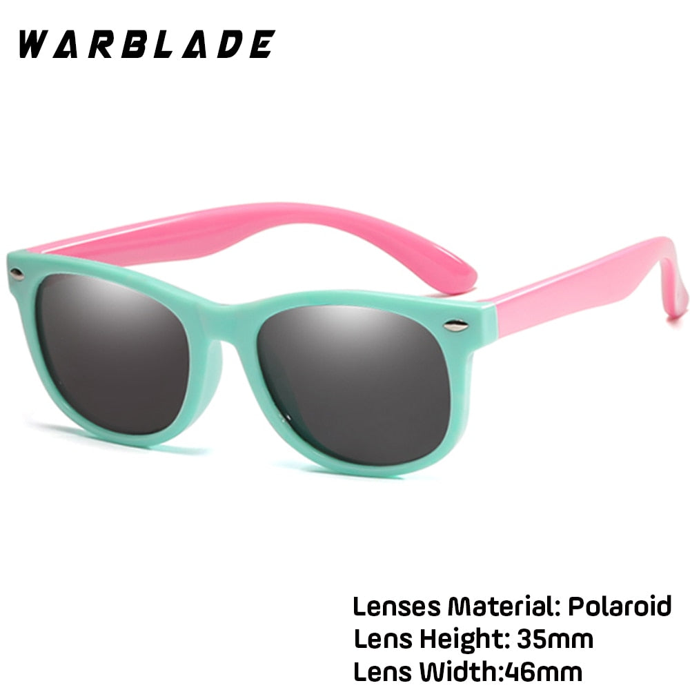 WarBlade New Kids Polarized Sunglasses TR90 Boys Girls Sun Glasses Silicone Safety  Glasses Gift For Children Baby UV400 Eyewear alfamoba