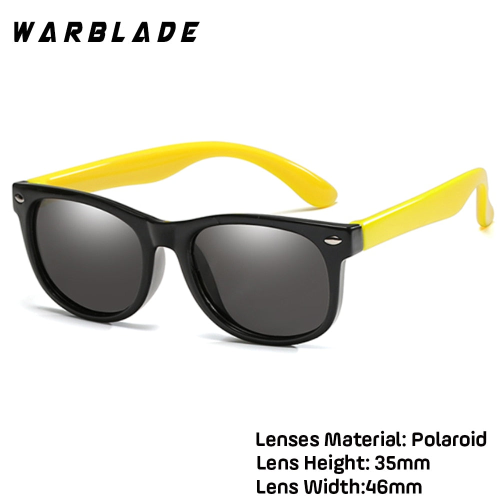 WarBlade New Kids Polarized Sunglasses TR90 Boys Girls Sun Glasses Silicone Safety  Glasses Gift For Children Baby UV400 Eyewear alfamoba