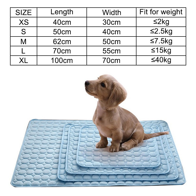 Dog Mat Cooling Summer Pad Mat For Dogs Cat Blanket Sofa Breathable Pet Dog Bed Summer Washable For Small Medium Large Dogs Car alfredo.barrella7