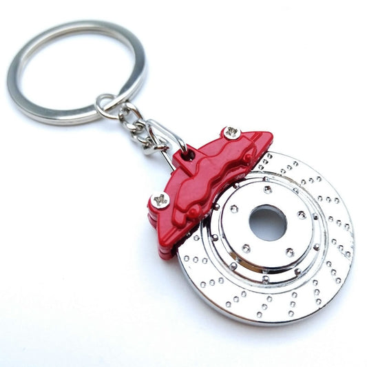 Creative gift car metal keychain turbo gear hub pendant brake disc shock absorber Pendant alfamoba