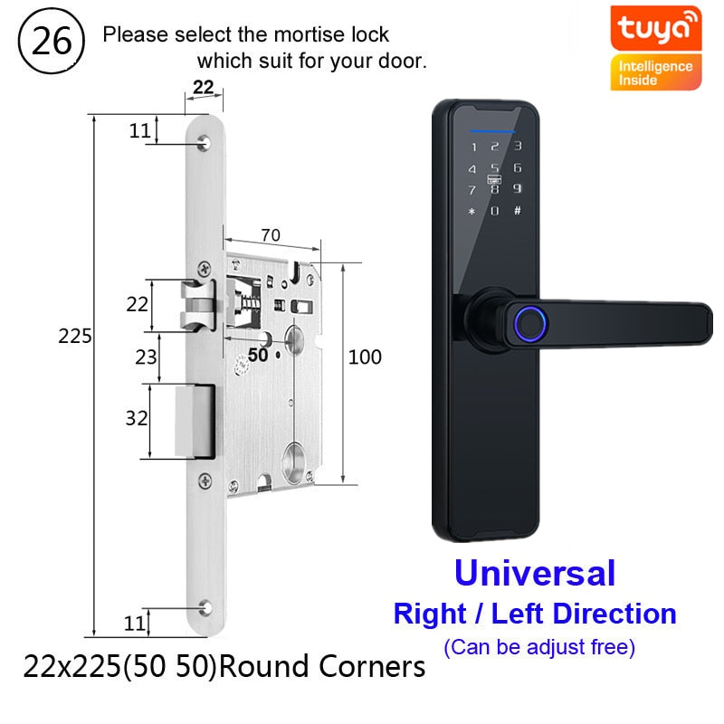 Biometric Fingerprint Door Lock alfamoba