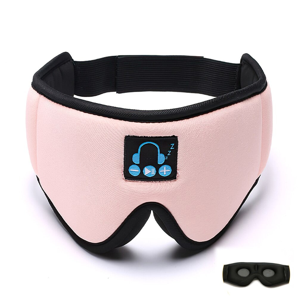 Travel Rest Aid Eye Mask Sleeping Eye Cover Padded Soft Eyes Mask Blindfold Eyepatch Bluetooth Music Eyepatch Relax Beauty Tools alfamoba