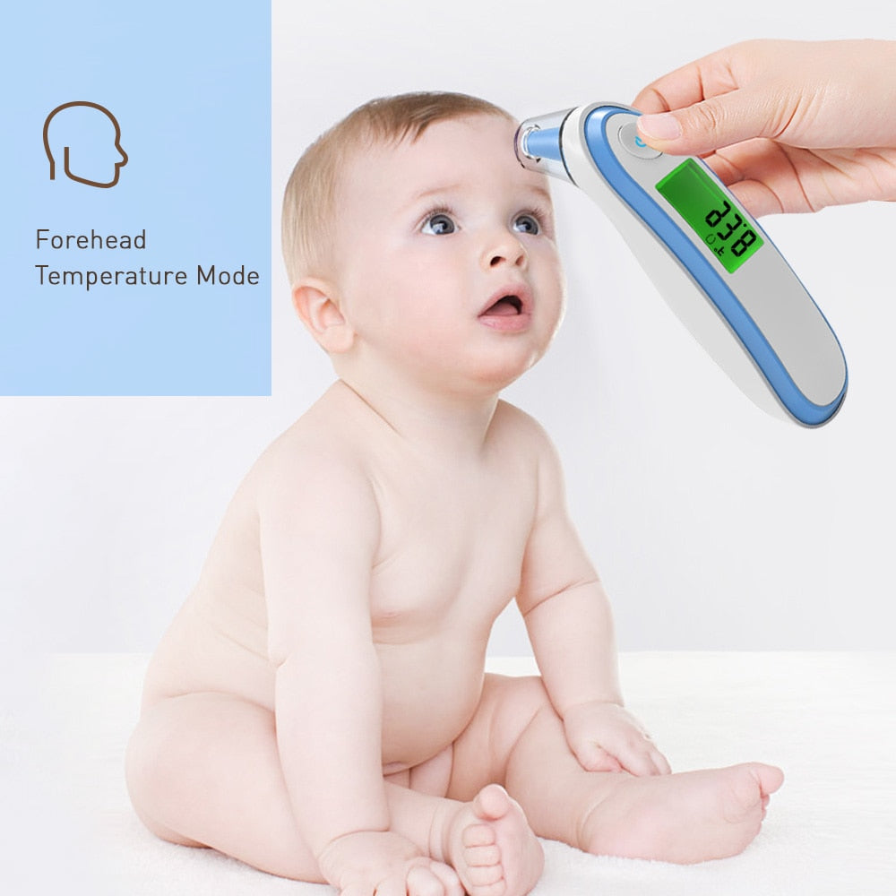 BOXYM Medical Household Infrared Fever Thermometer Digital Baby Adult  Non-contact Laser Body Temperature Ear Thermometer alfamoba